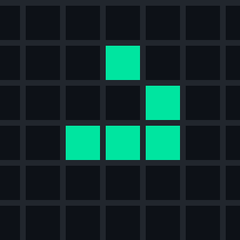 Conway glider, the hacker emblem